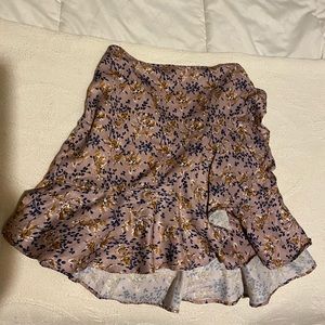 Mini floral skirt - high waisted